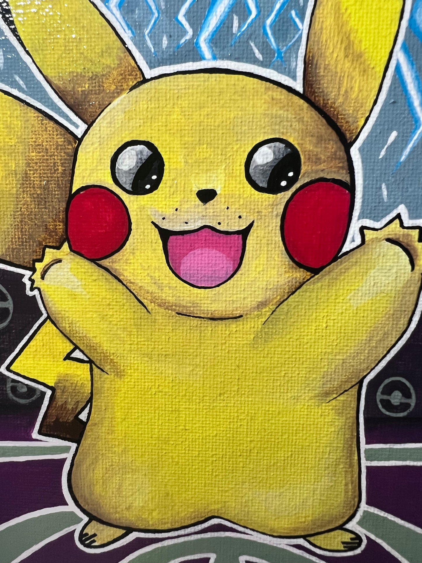 Awesome Pikachu Wall Art | Cute Kids room decor | Dorm Room or Birthday Present |