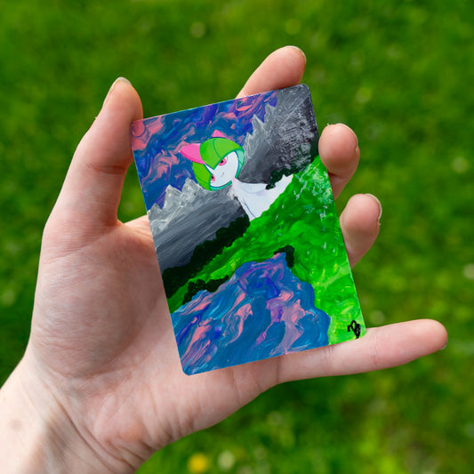 Ralts Custom Hand Painted Collectible Pokémon Card