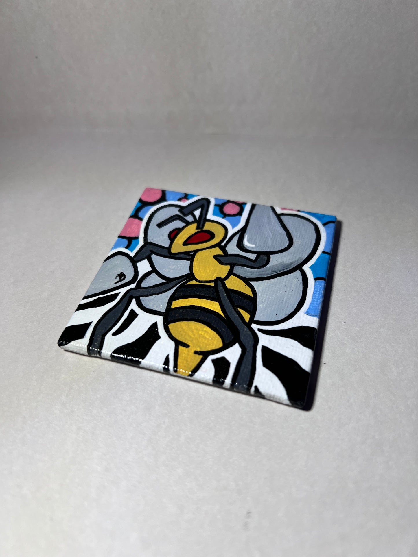 Beedrill Mini Painting | Cozy Cute Wall Decor | Gifts Ideas for Gamers