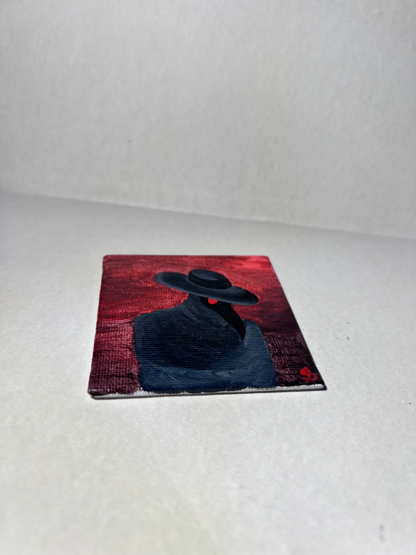 Mini Plague Doctor Painting | Cool Halloween wall decor | Goth Gift Ideas | Dark aesthetic Art