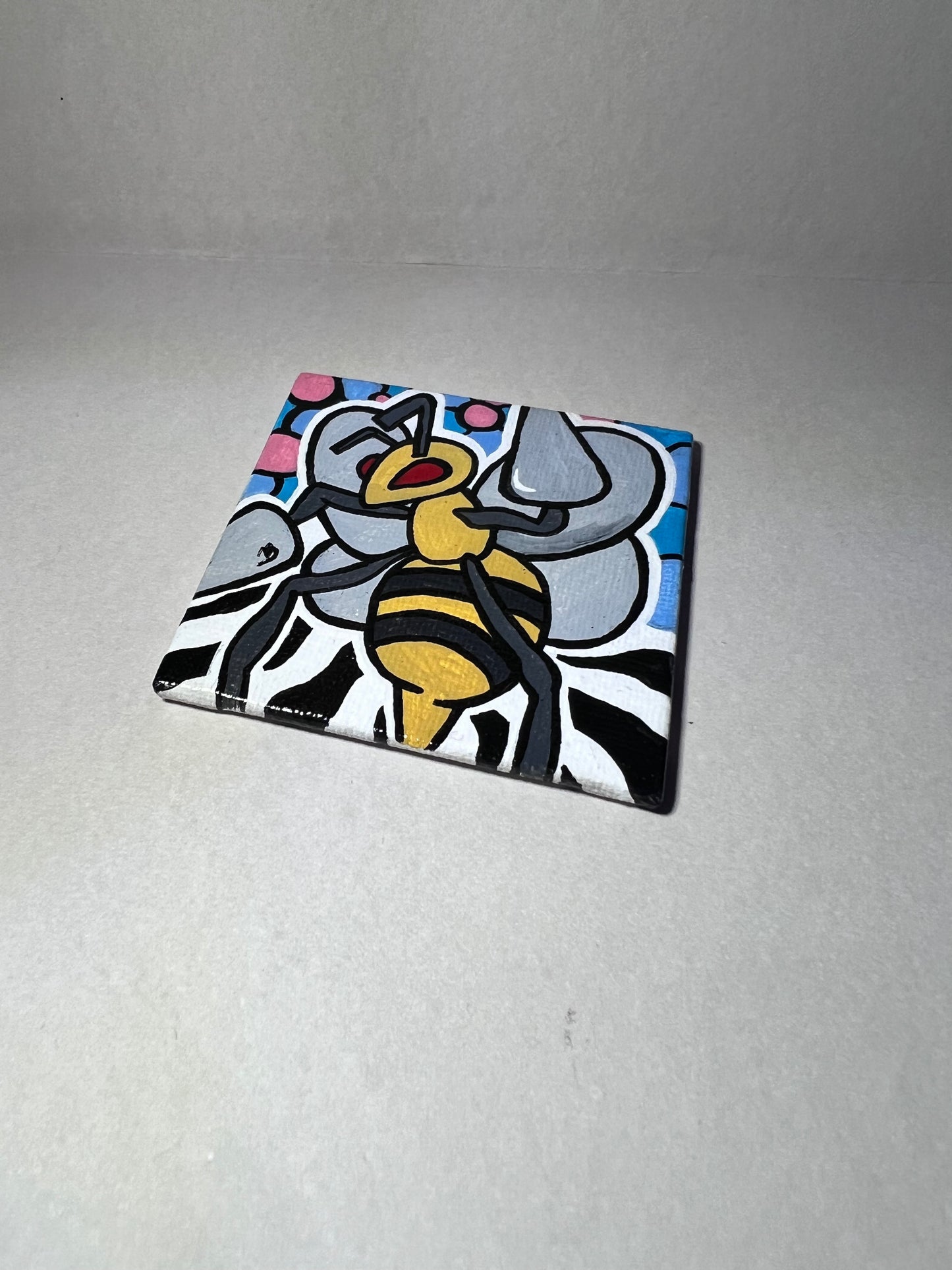 Beedrill Mini Painting | Cozy Cute Wall Decor | Gifts Ideas for Gamers