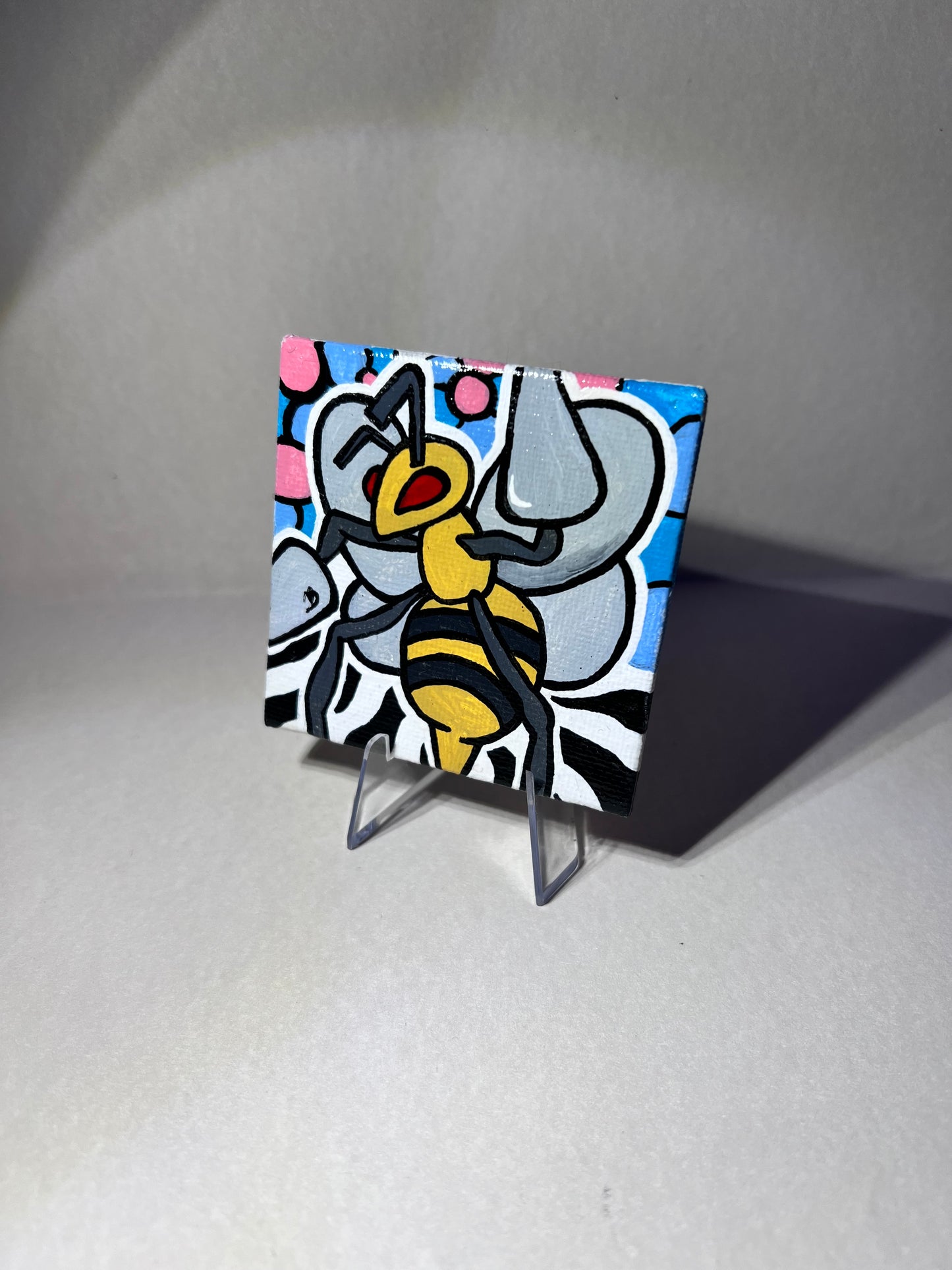 Beedrill Mini Painting | Cozy Cute Wall Decor | Gifts Ideas for Gamers