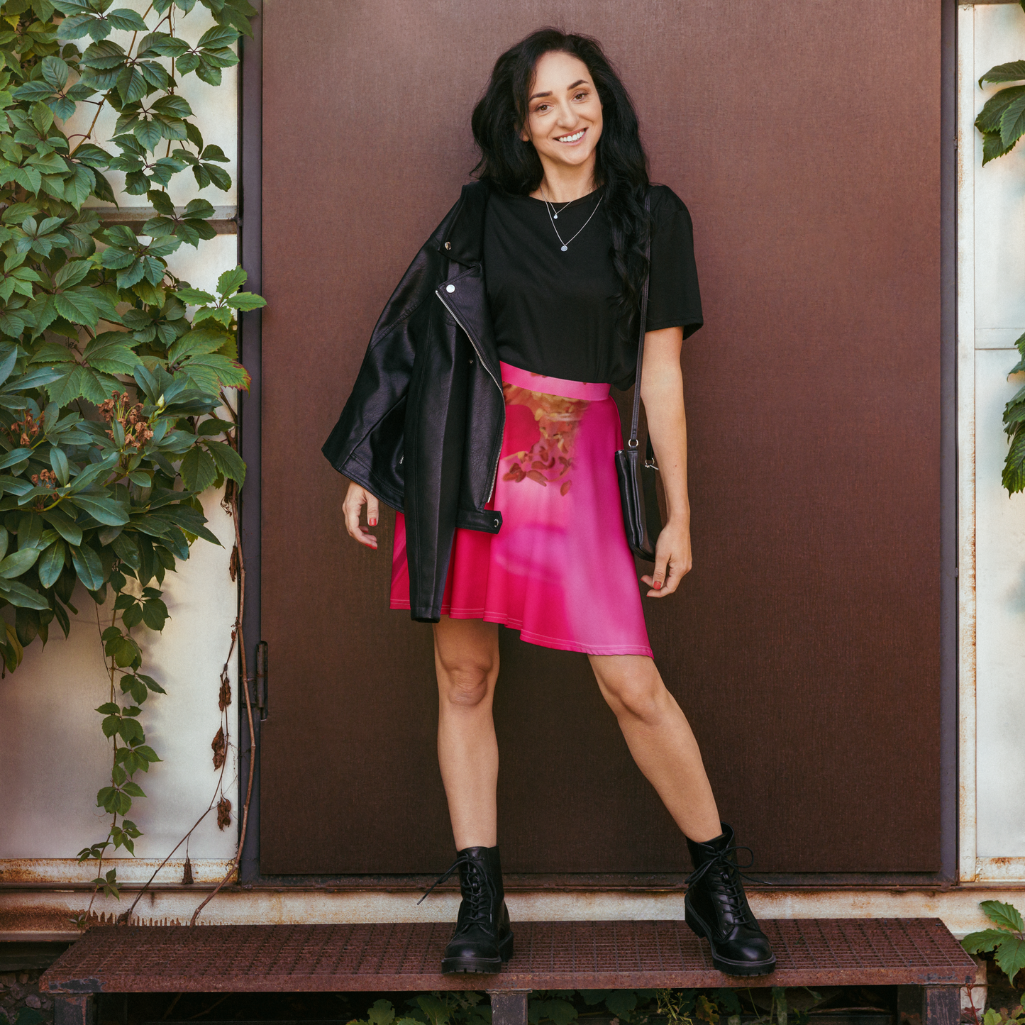 IszyBee Pink Flower Skirt