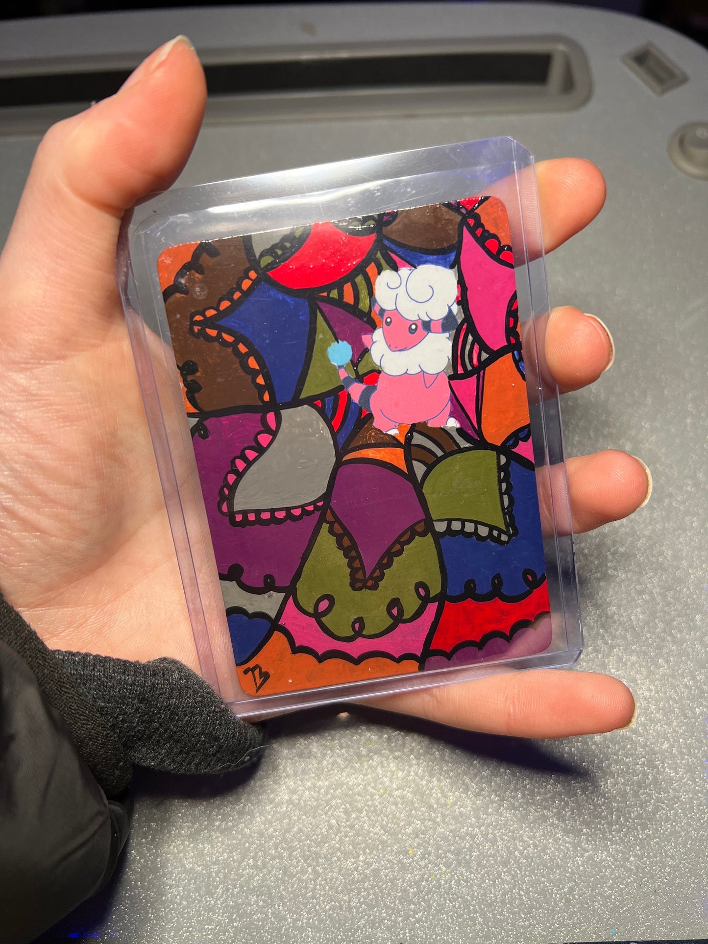 Flaffy Custom Handpainted Collectible Gift Pokémon Card