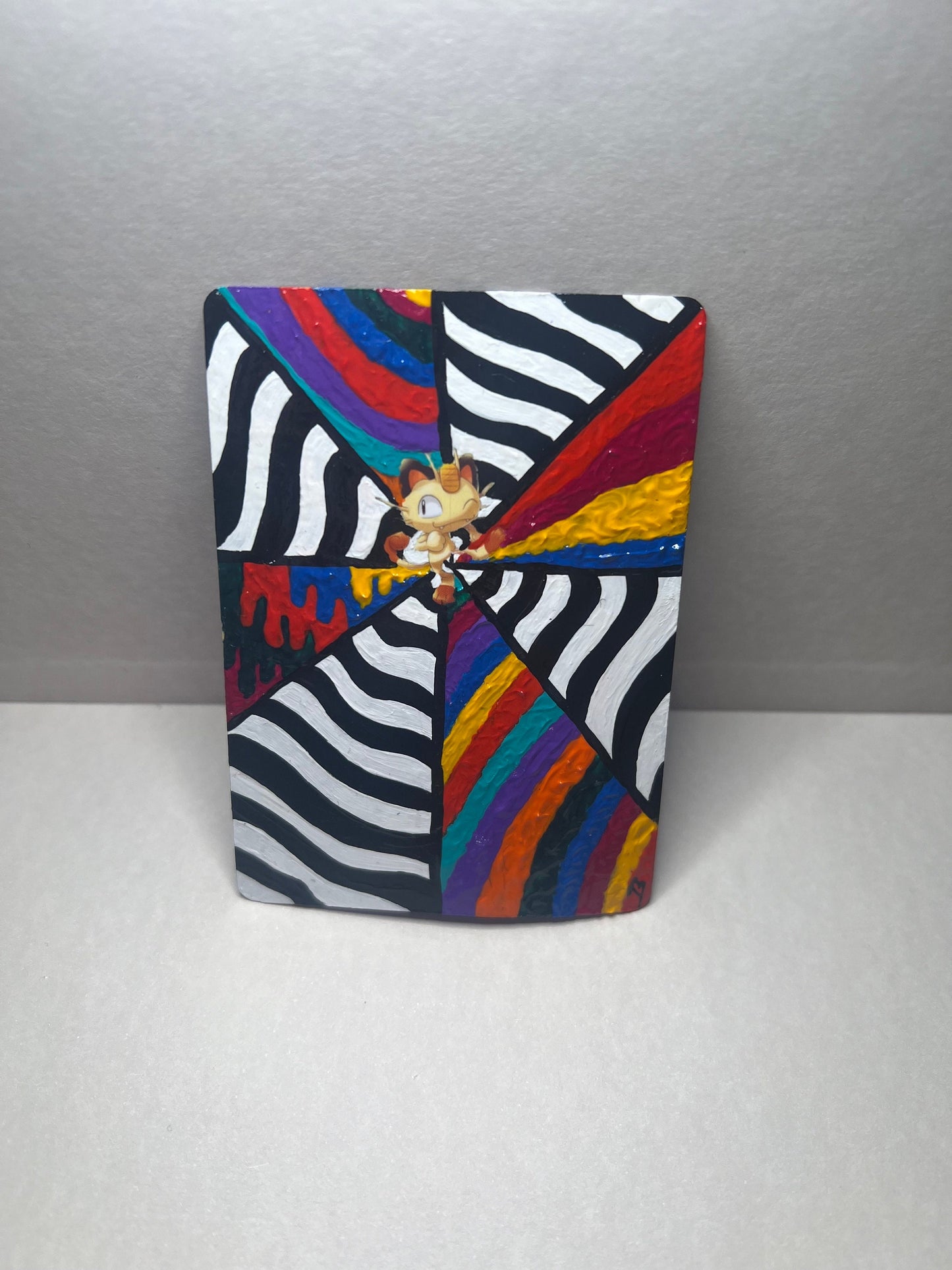 Meowth Custom Handpainted Collectible Gift Pokémon Card