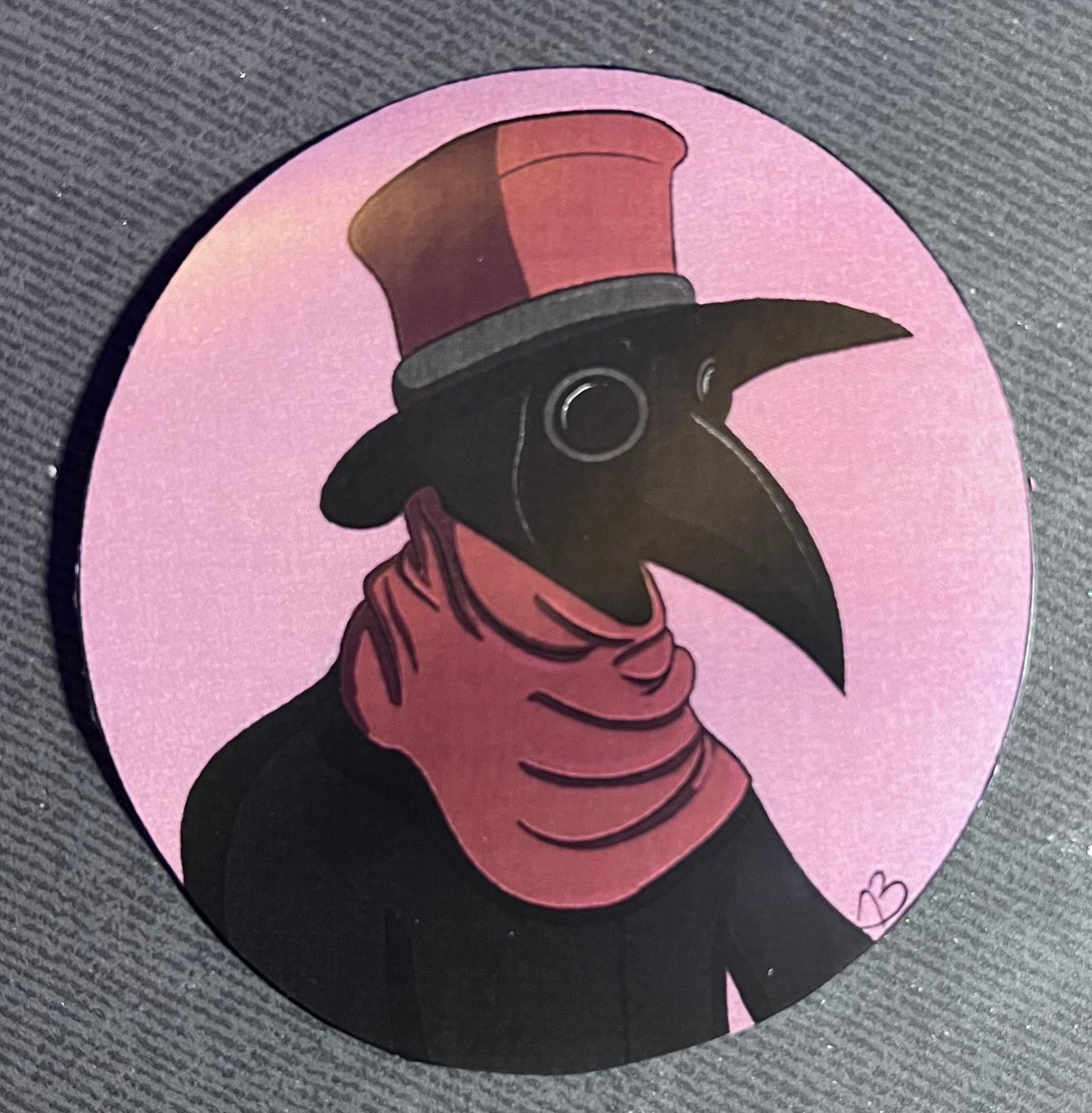 Plague Doctor Stickers | Wall Decor | Water bottle, sketchbook, skateboard | handmade gifts | hand drawn art stickers | Goth Stickers