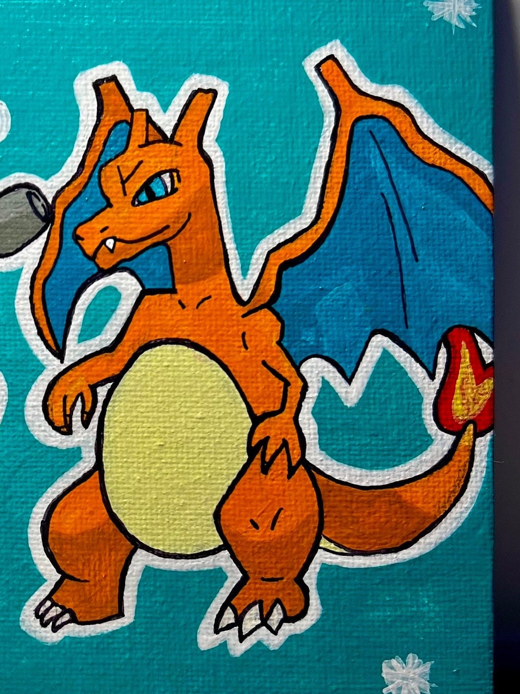 Blastoise vs Charizard Handmade Cartoon Artwork | Pokémon Theme Small Gift | Ideal Present for Him or Her | Father's Day Gift | Graduation