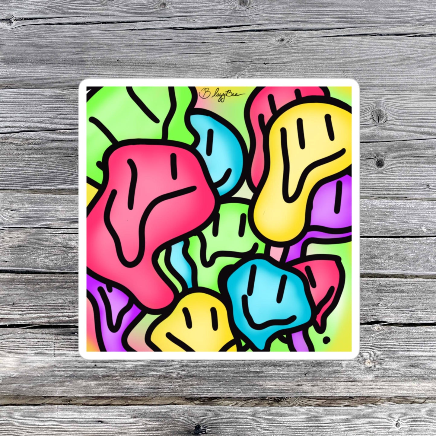 Smiles drawing stickers