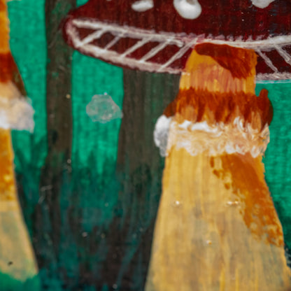 Tiny Enchanted Mushroom Painting | Original Collectible Fantasy Art