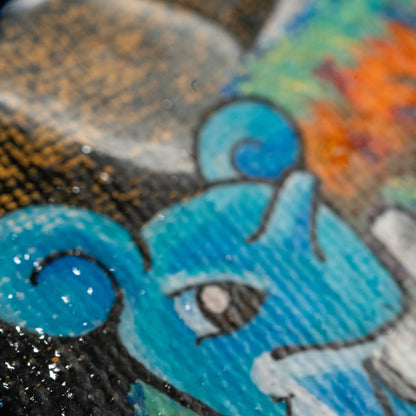 Lapras Mini Painting | Hand-Painted Pokémon Inspired Original Artwork on 2x2 Canvas