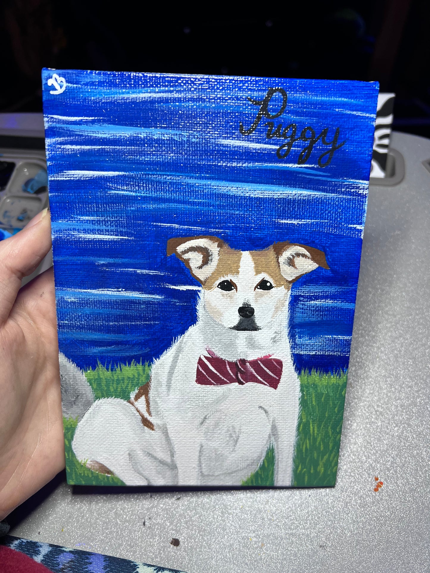 Custom hand painted pet portraits