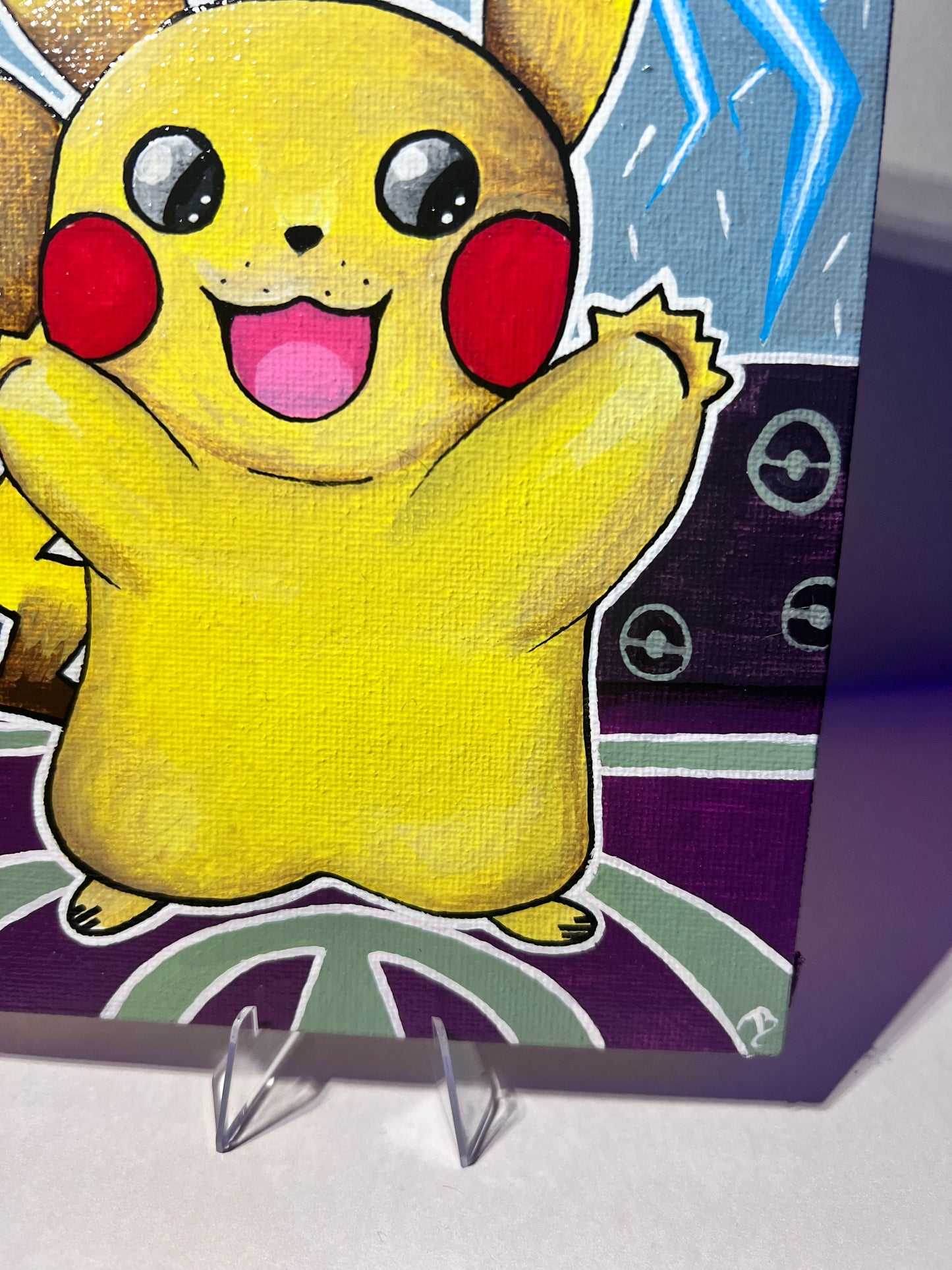 Awesome Pikachu Wall Art | Cute Kids room decor | Dorm Room or Birthday Present |