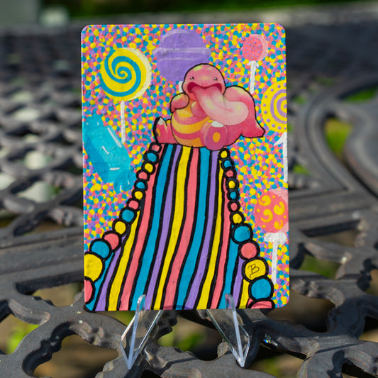 Lickitung Custom Hand Painted Collectible Pokémon Card