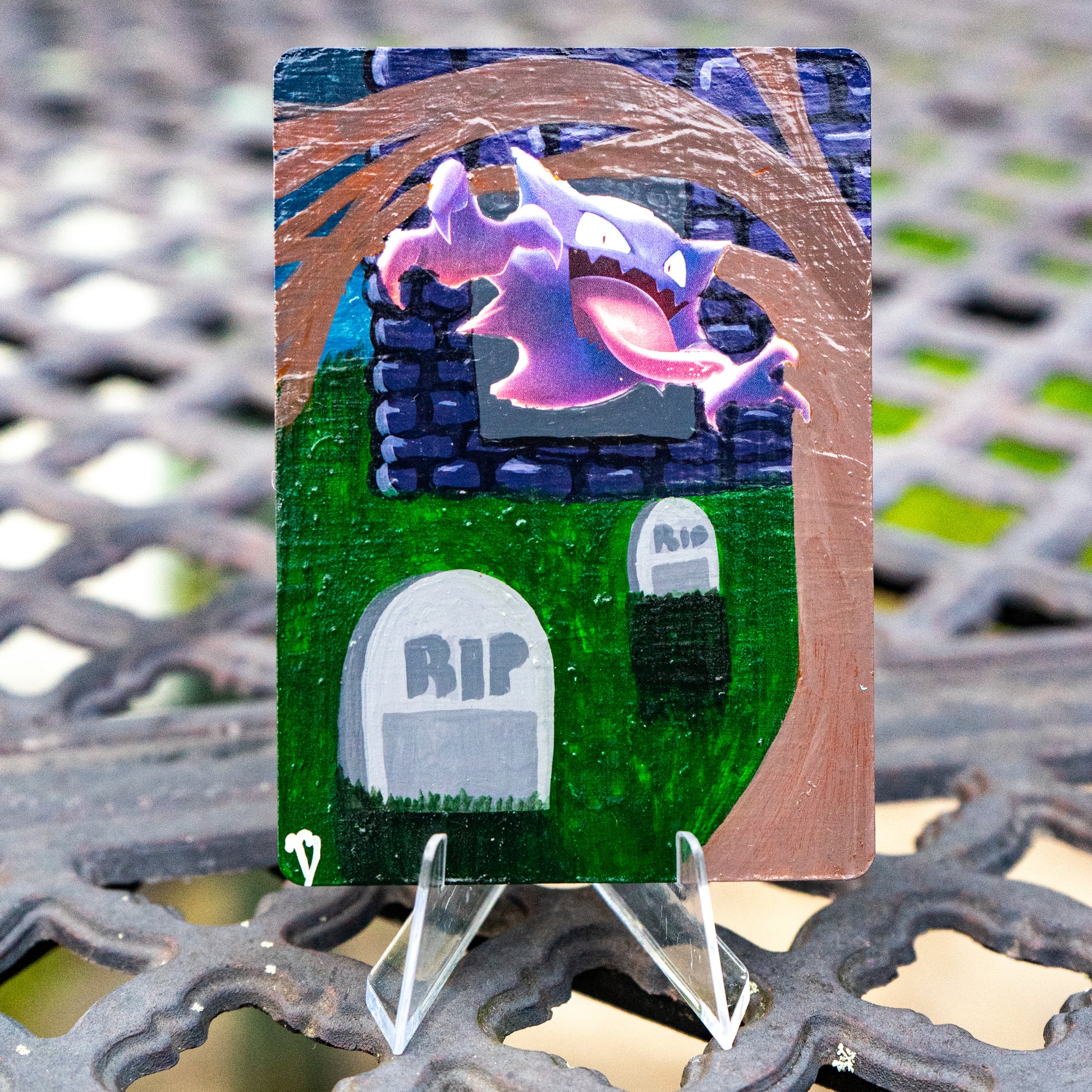 Ghost-Type Duo Custom Hand-Painted Pokémon Card Set – IszyBeeArts