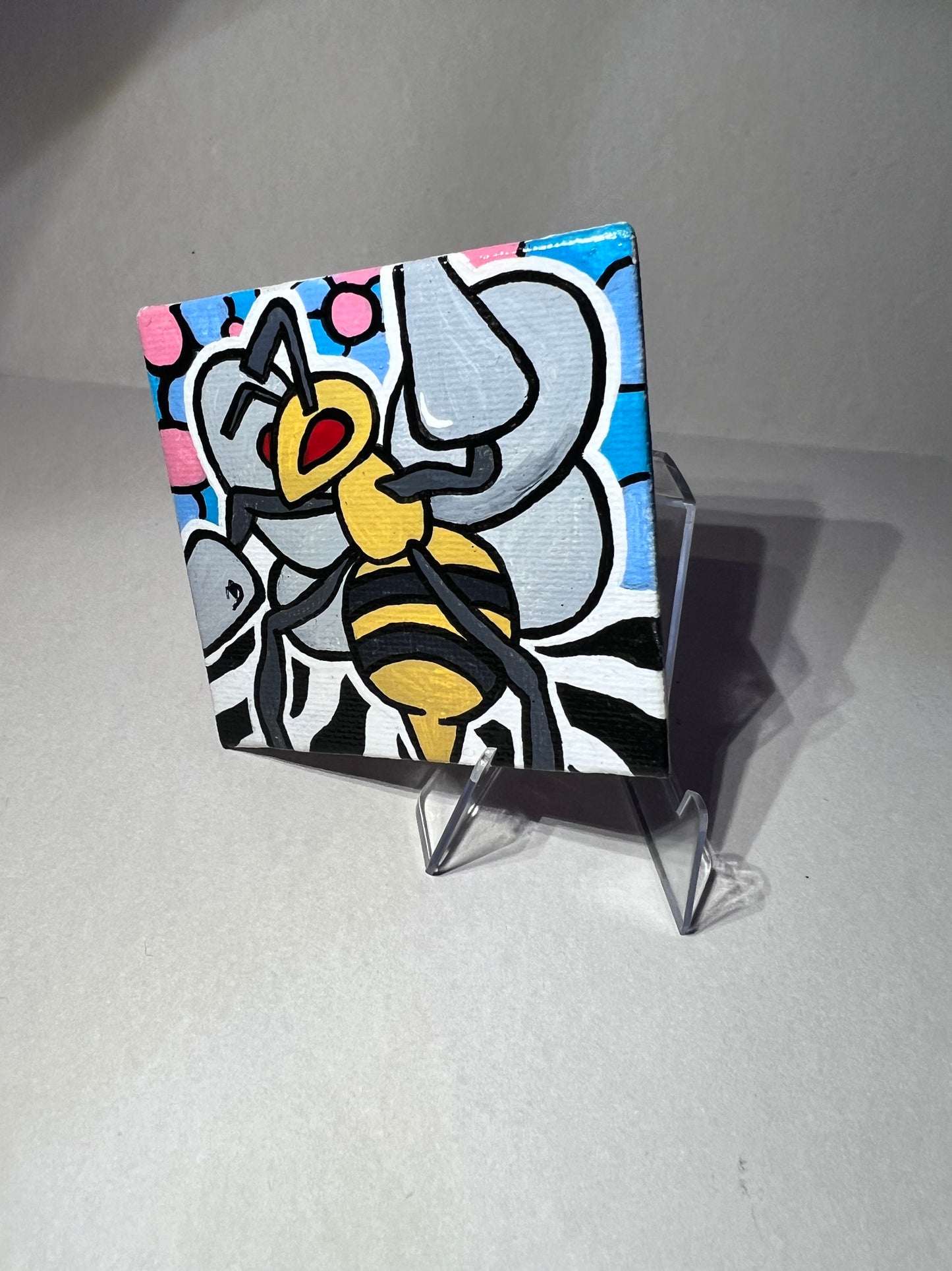 Beedrill Mini Painting | Cozy Cute Wall Decor | Gifts Ideas for Gamers