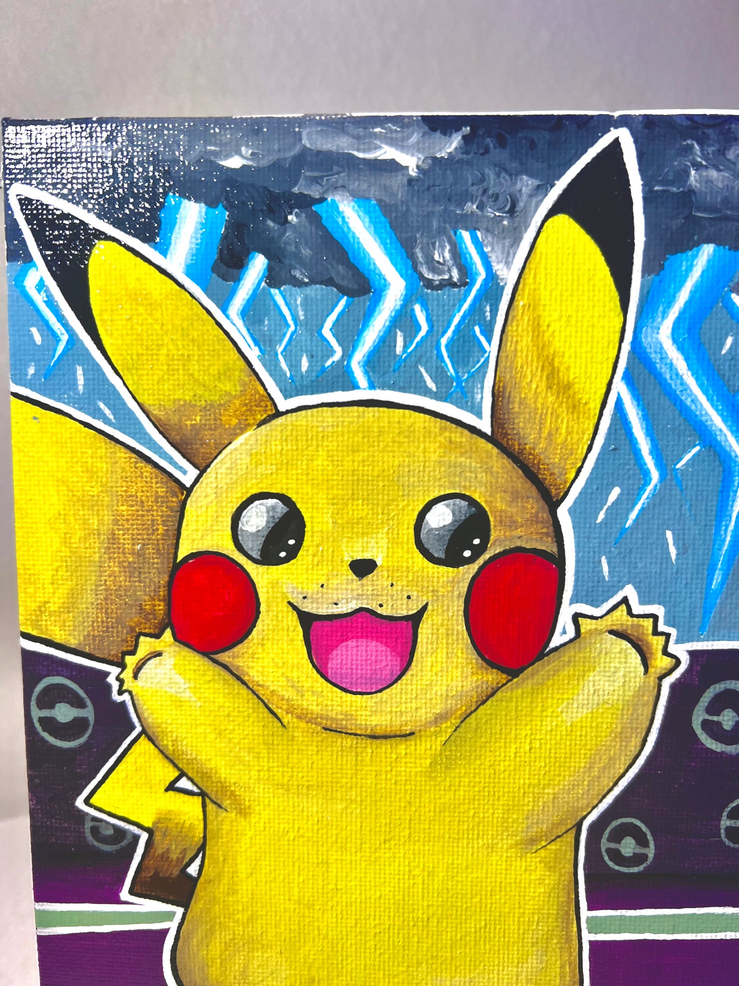 Awesome Pikachu Wall Art | Cute Kids room decor | Dorm Room or Birthday Present |