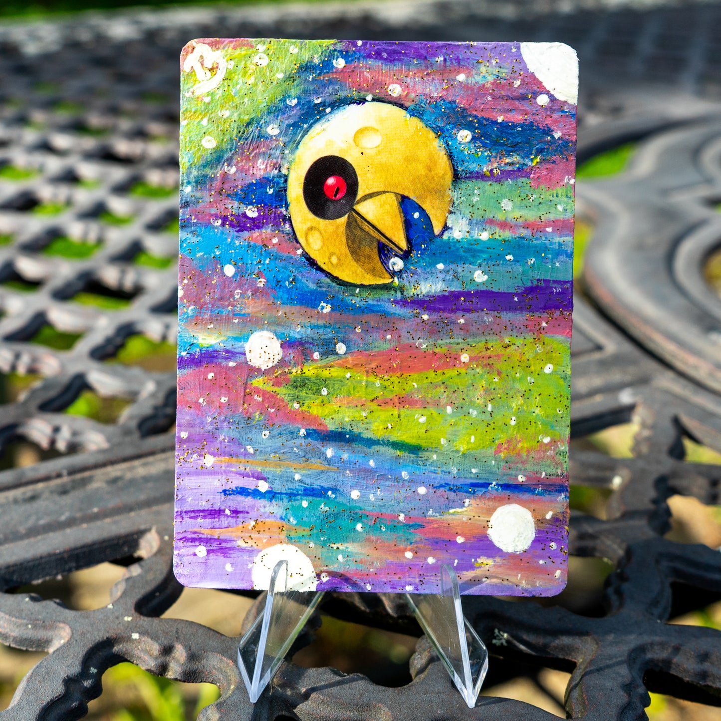 Lunatone Custom Handpainted Collectible Gift Pokémon Card