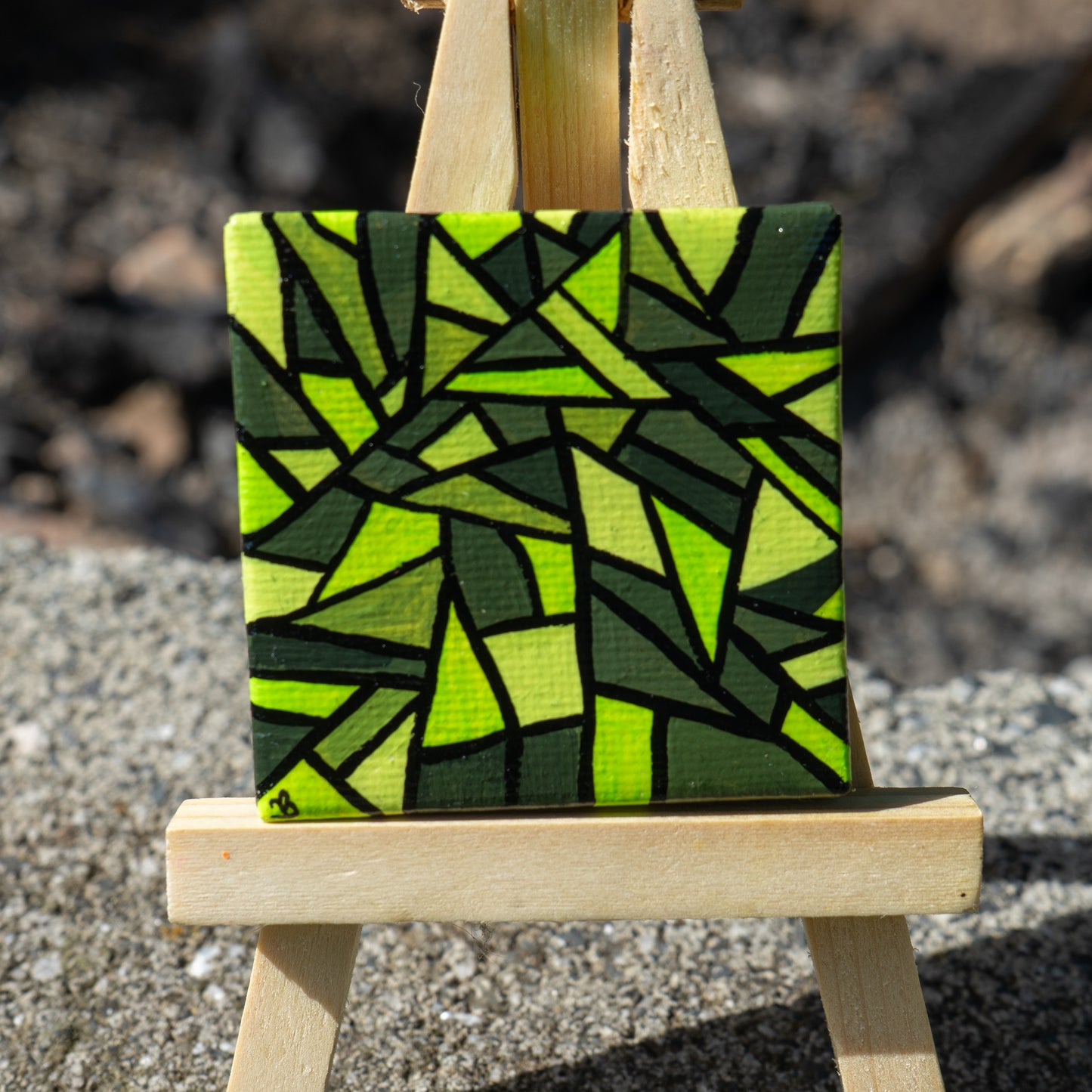 Tiny Prism Collection – Original 2x2 Mini Acrylic Paintings