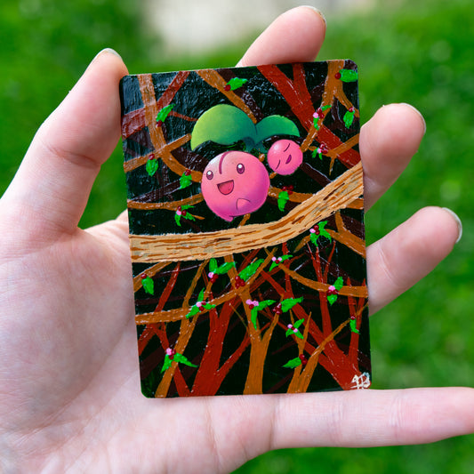 Cherrim in Bloom | Hand-Painted Pokémon Inspired Collectible Artwork
