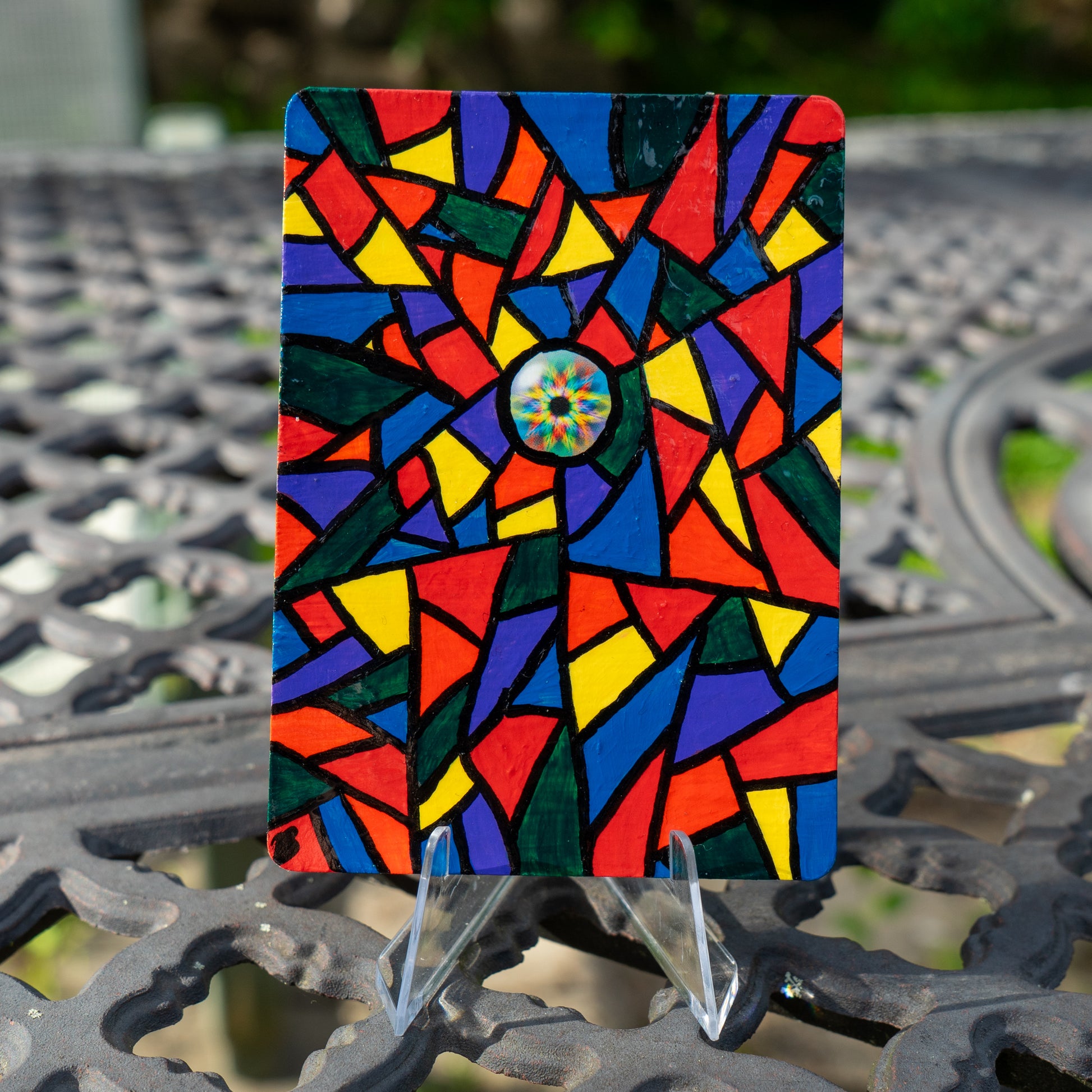 stained glass pokemon cards Unique Custom Hand Painted Pokemon Energy Cards