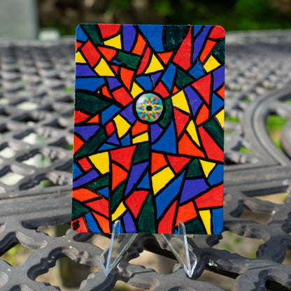 Prism Energy Collection | Hand Painted Stained Glass Energy Cards