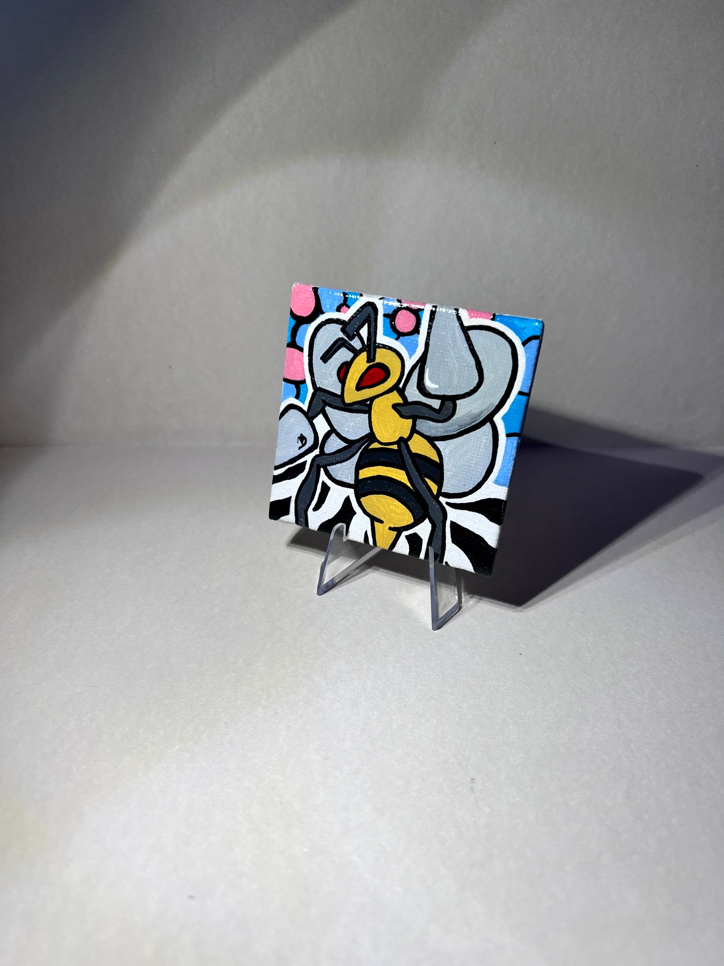 Beedrill Mini Painting | Cozy Cute Wall Decor | Gifts Ideas for Gamers