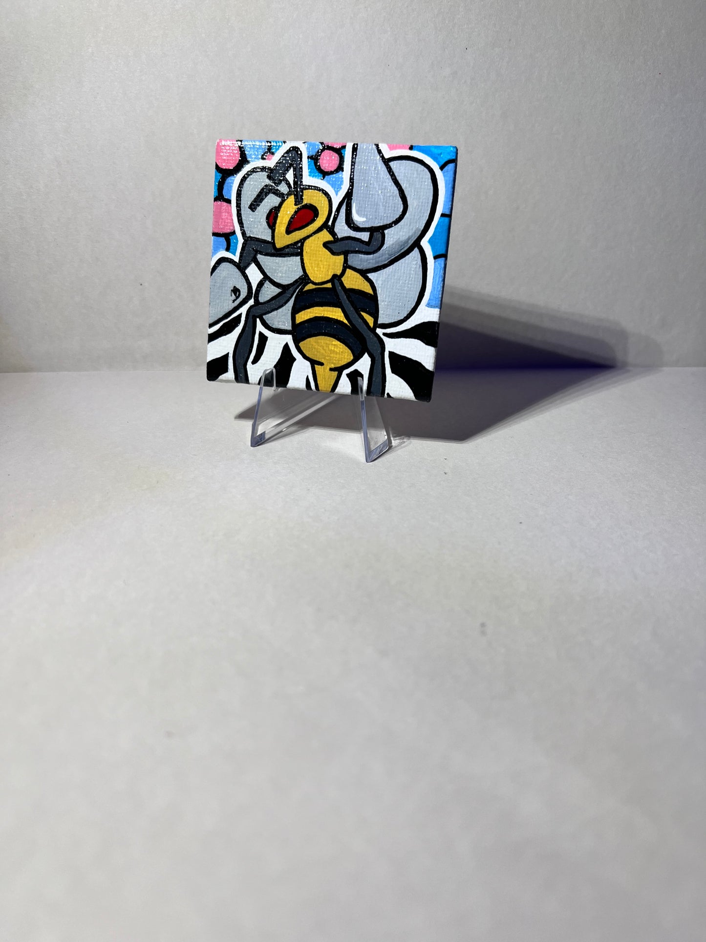 Beedrill Mini Painting | Cozy Cute Wall Decor | Gifts Ideas for Gamers