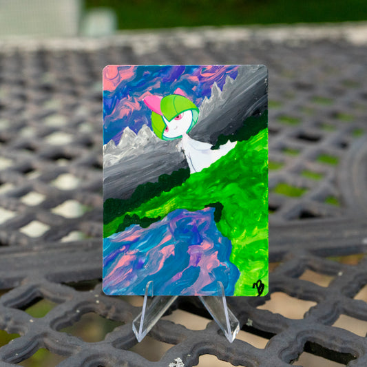 Ralts Custom Hand Painted Collectible Pokémon Card
