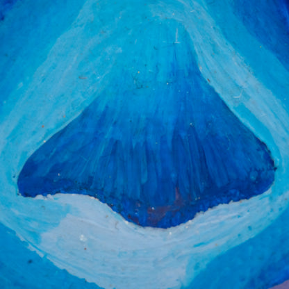 Blue Geode – Original 2x2 Abstract Acrylic Mini Painting