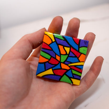 Tiny Prism Collection – Original 2x2 Mini Acrylic Paintings