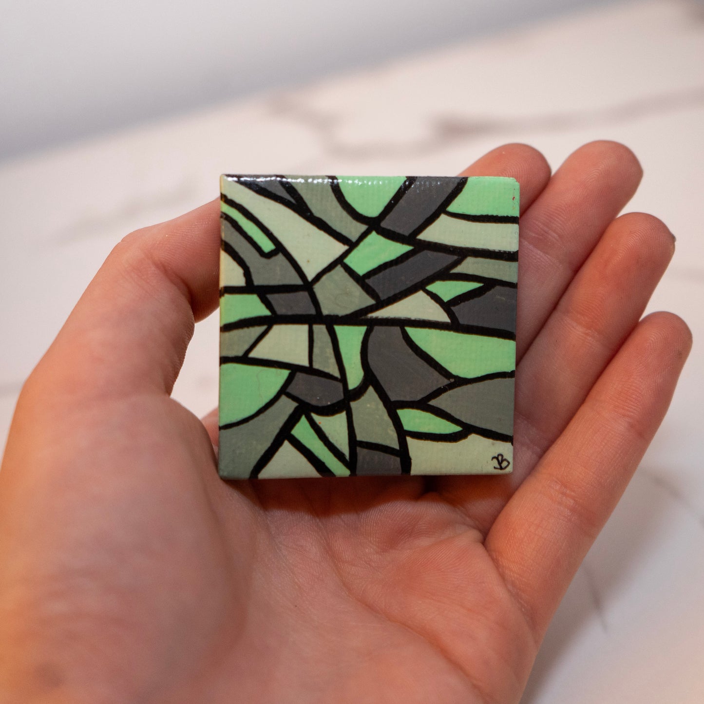 Tiny Prism Collection – Original 2x2 Mini Acrylic Paintings