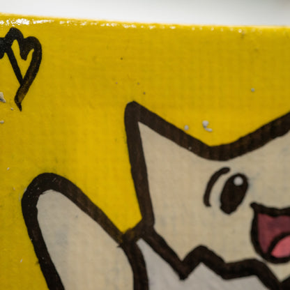Togepi Mini Painting | Hand-Painted Pokémon Inspired Original Artwork on 2x2 Canvas