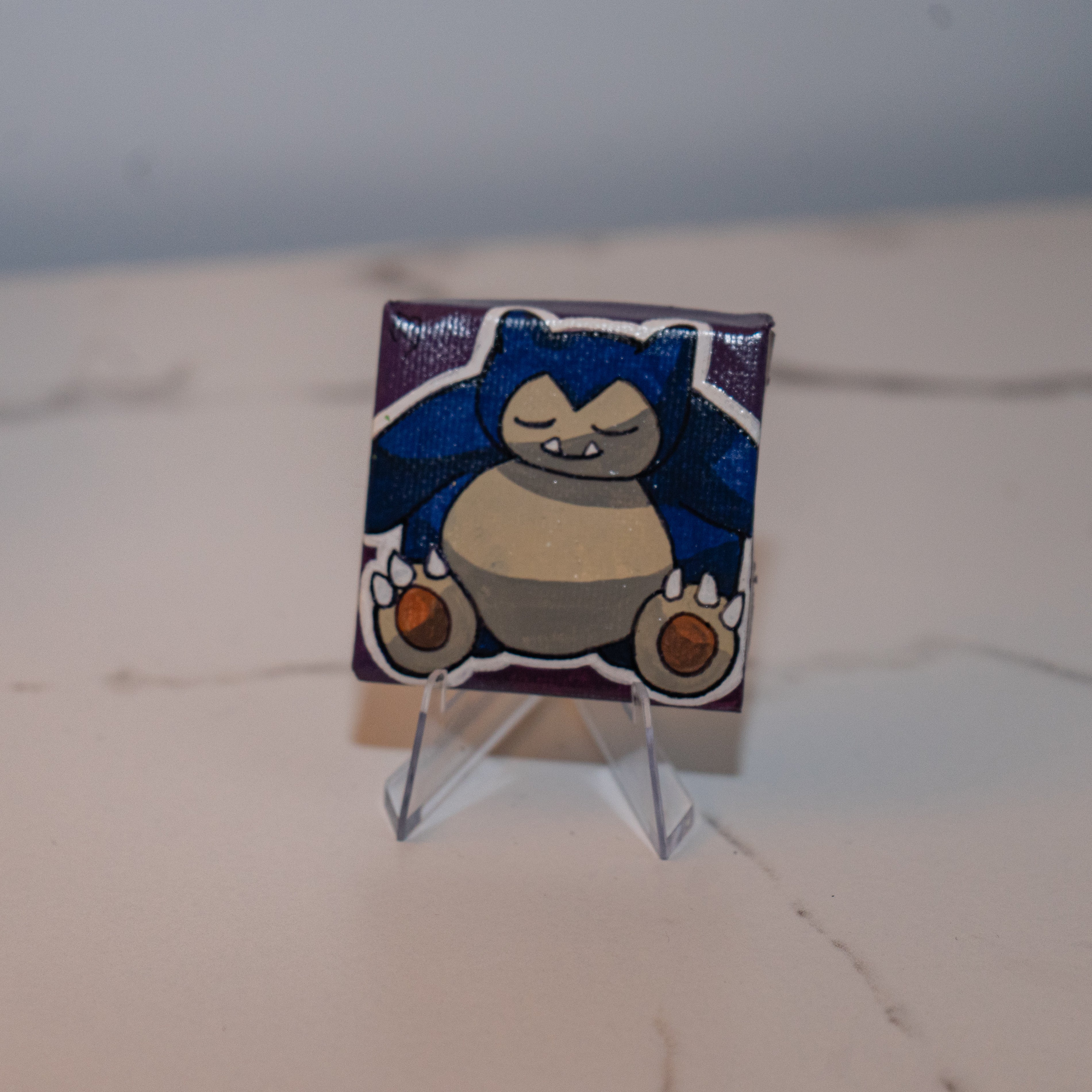 Snorlax Pokemon Mini Painting - IszyBeeArts