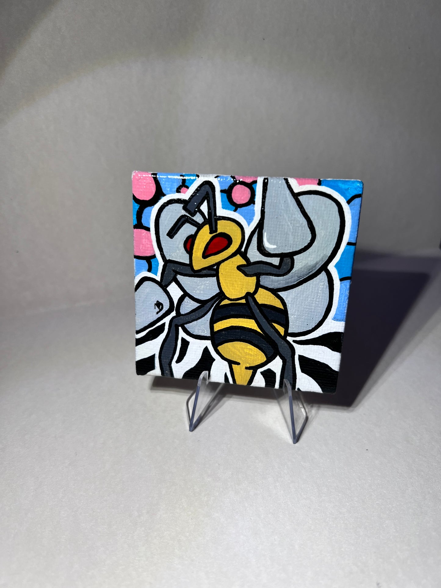 Beedrill Mini Painting | Cozy Cute Wall Decor | Gifts Ideas for Gamers
