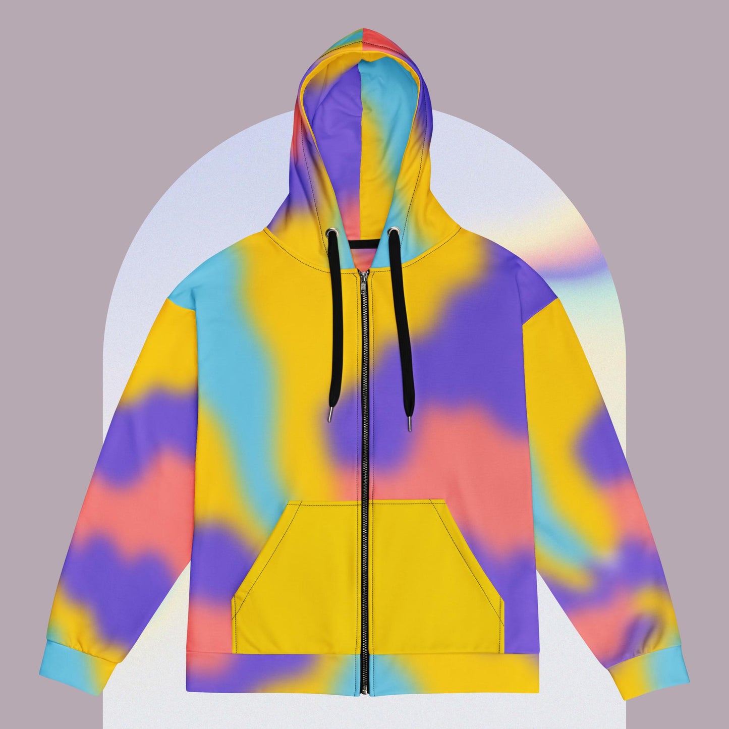 Tie Die Zip Hoodie