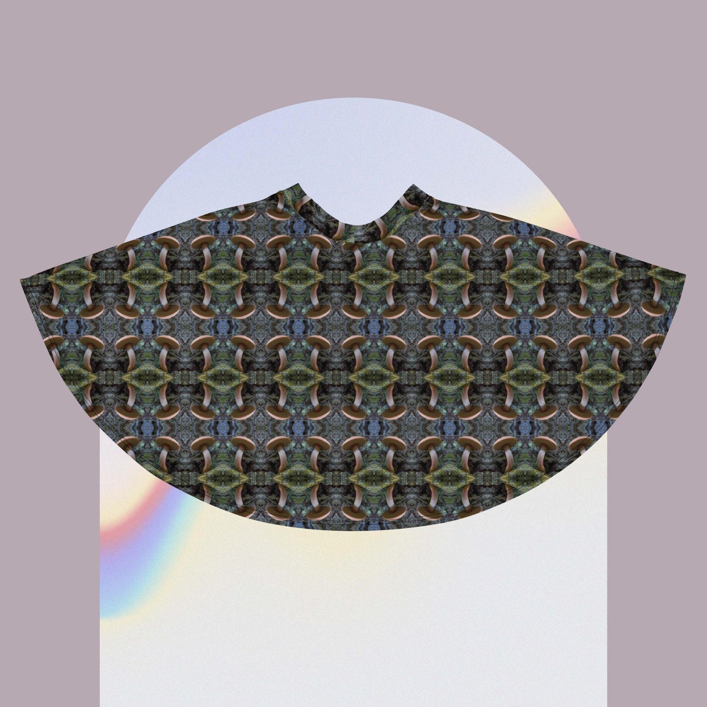 Mushroom Print Skater Skirt