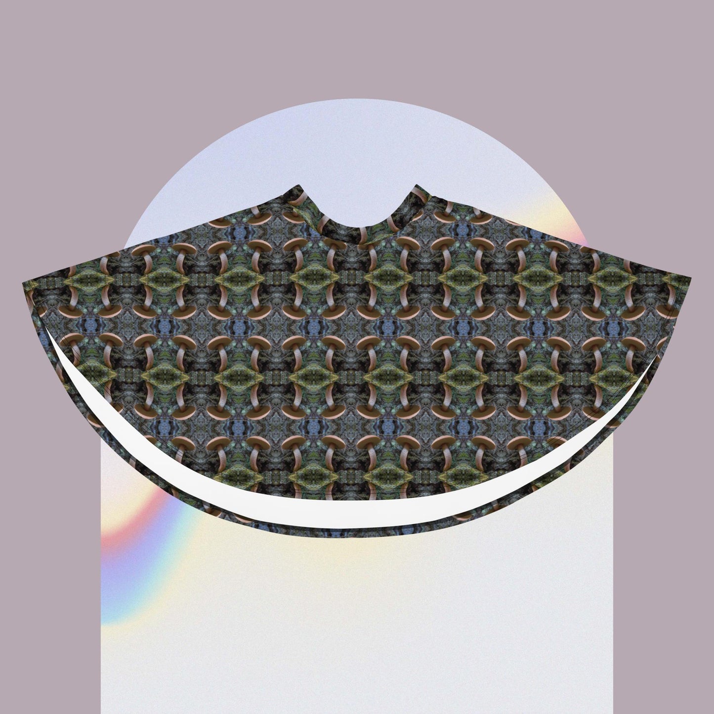 Mushroom Print Skater Skirt