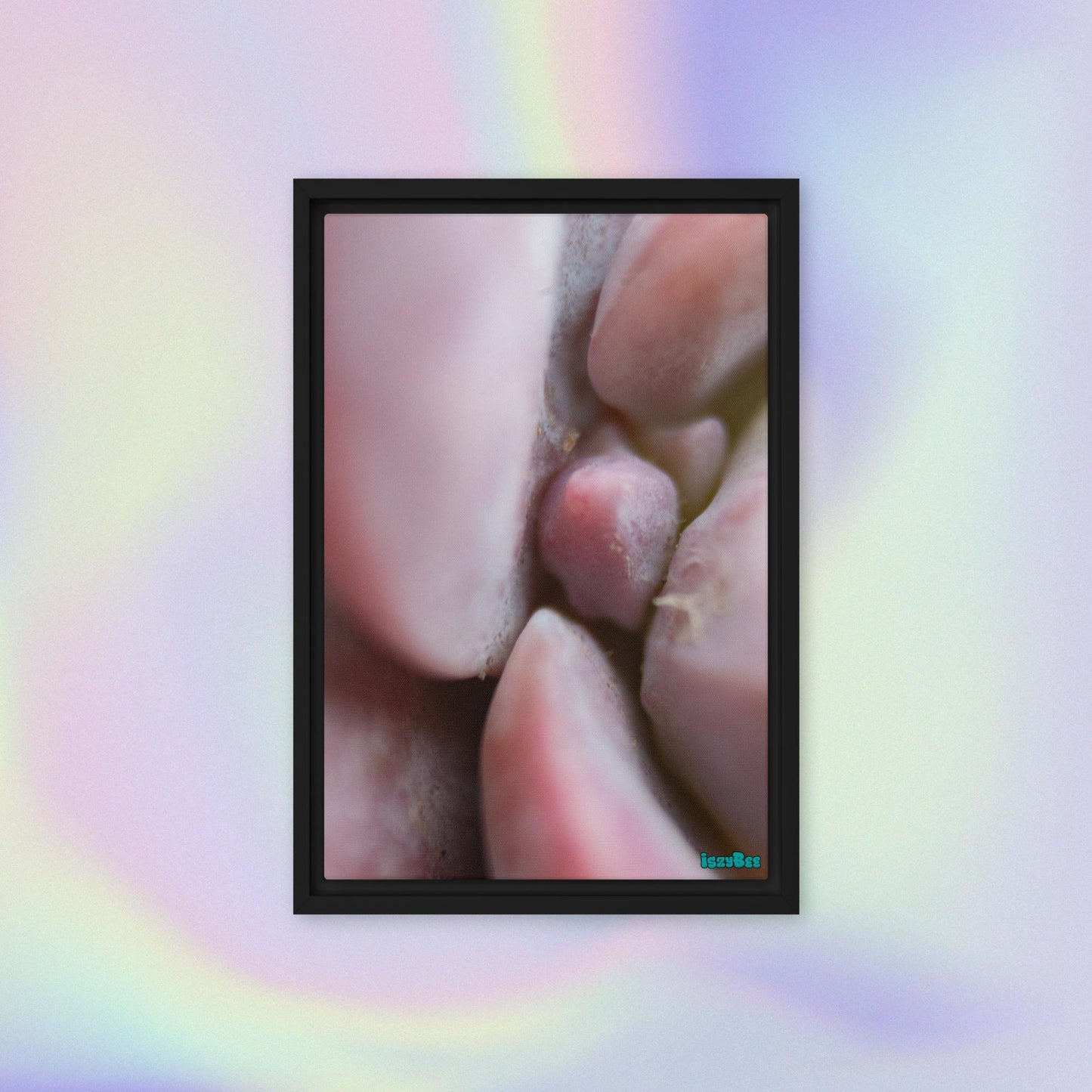 "Along the Line" - 12" by 18" Wood Framed IszyBee Photograph on Canvas