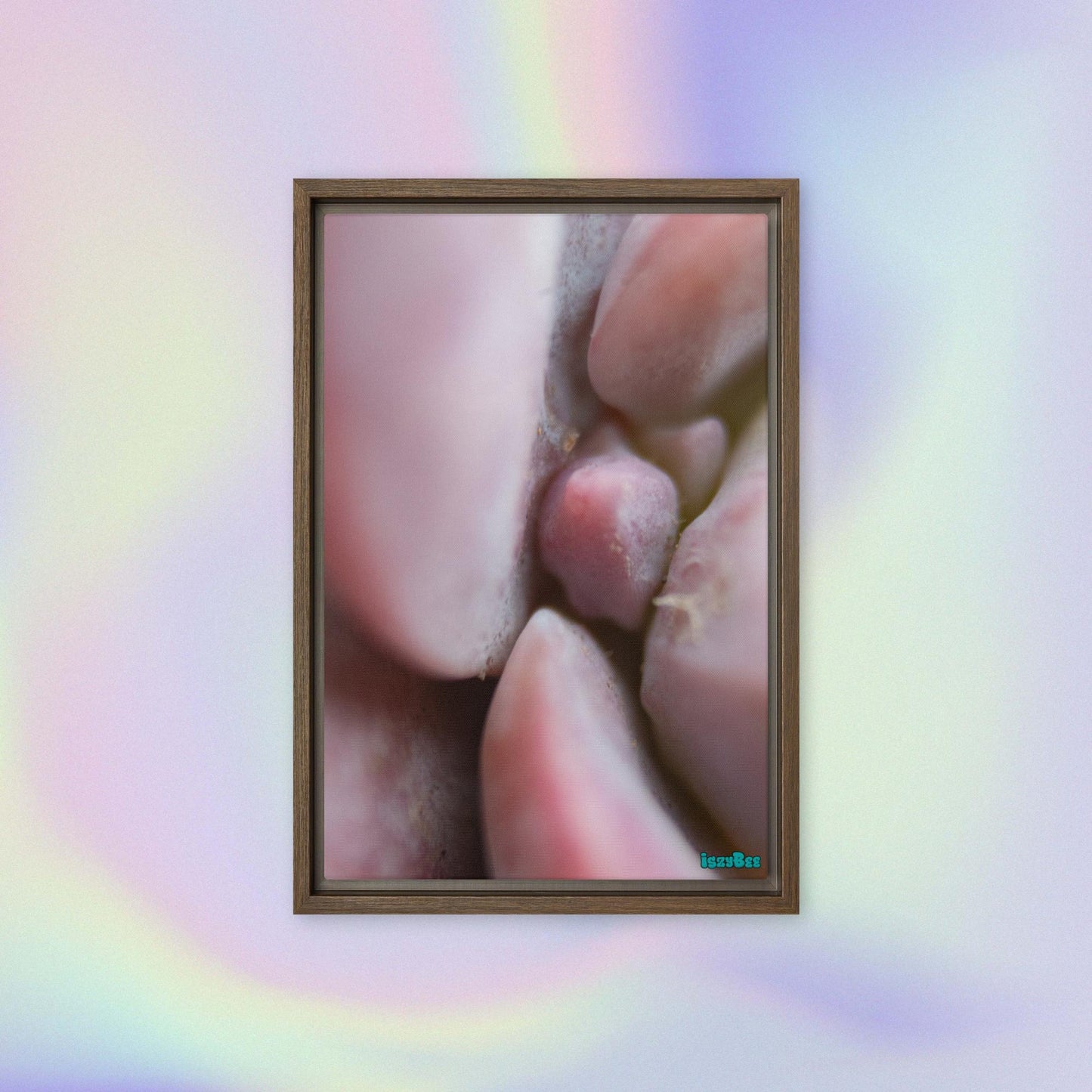 "Along the Line" - 12" by 18" Wood Framed IszyBee Photograph on Canvas