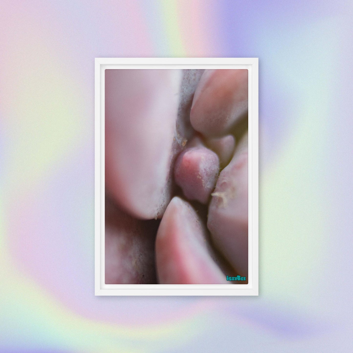 "Along the Line" - 12" by 18" Wood Framed IszyBee Photograph on Canvas