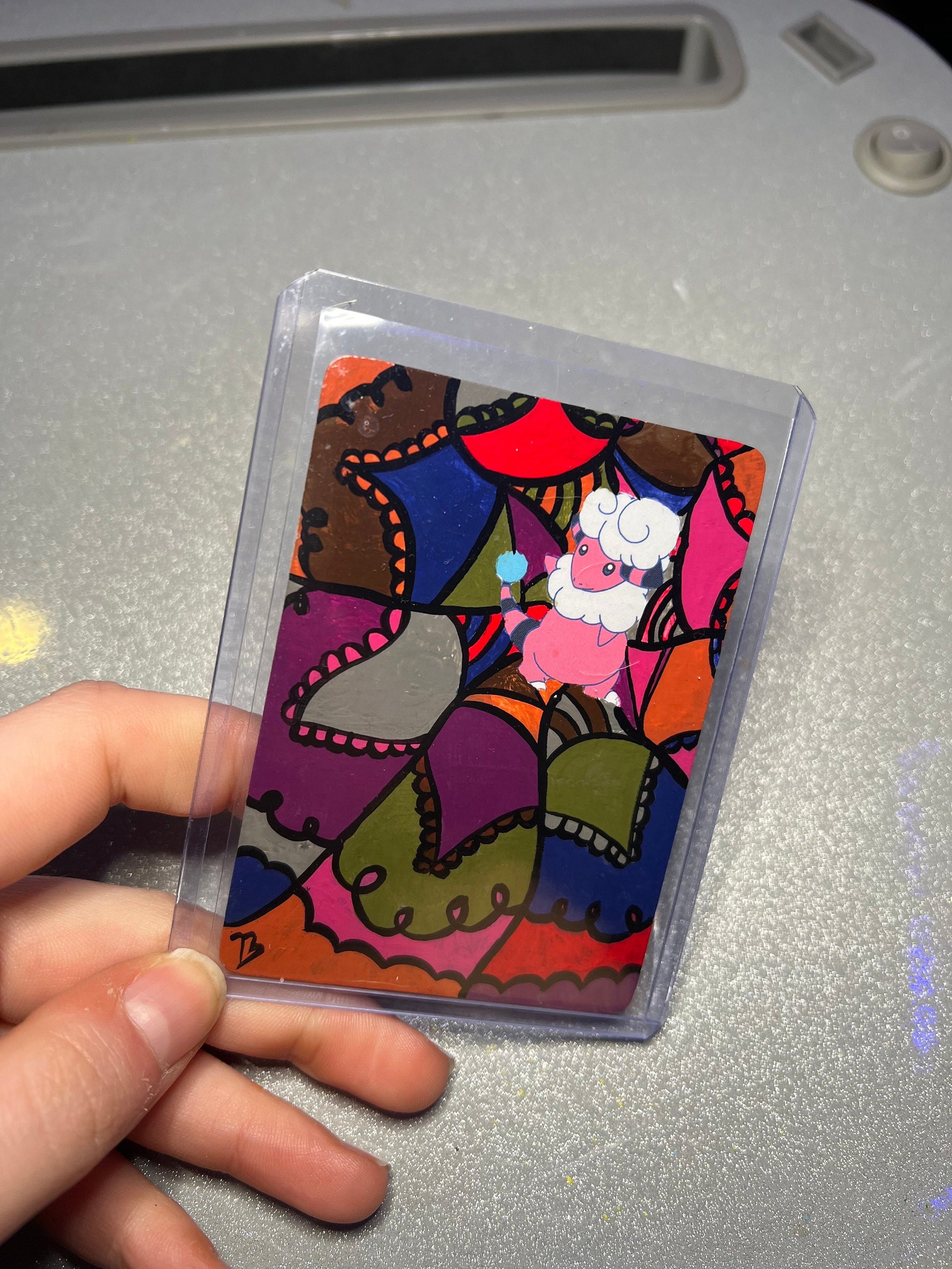 Flaffy Custom Handpainted Collectible Gift Pokémon Card