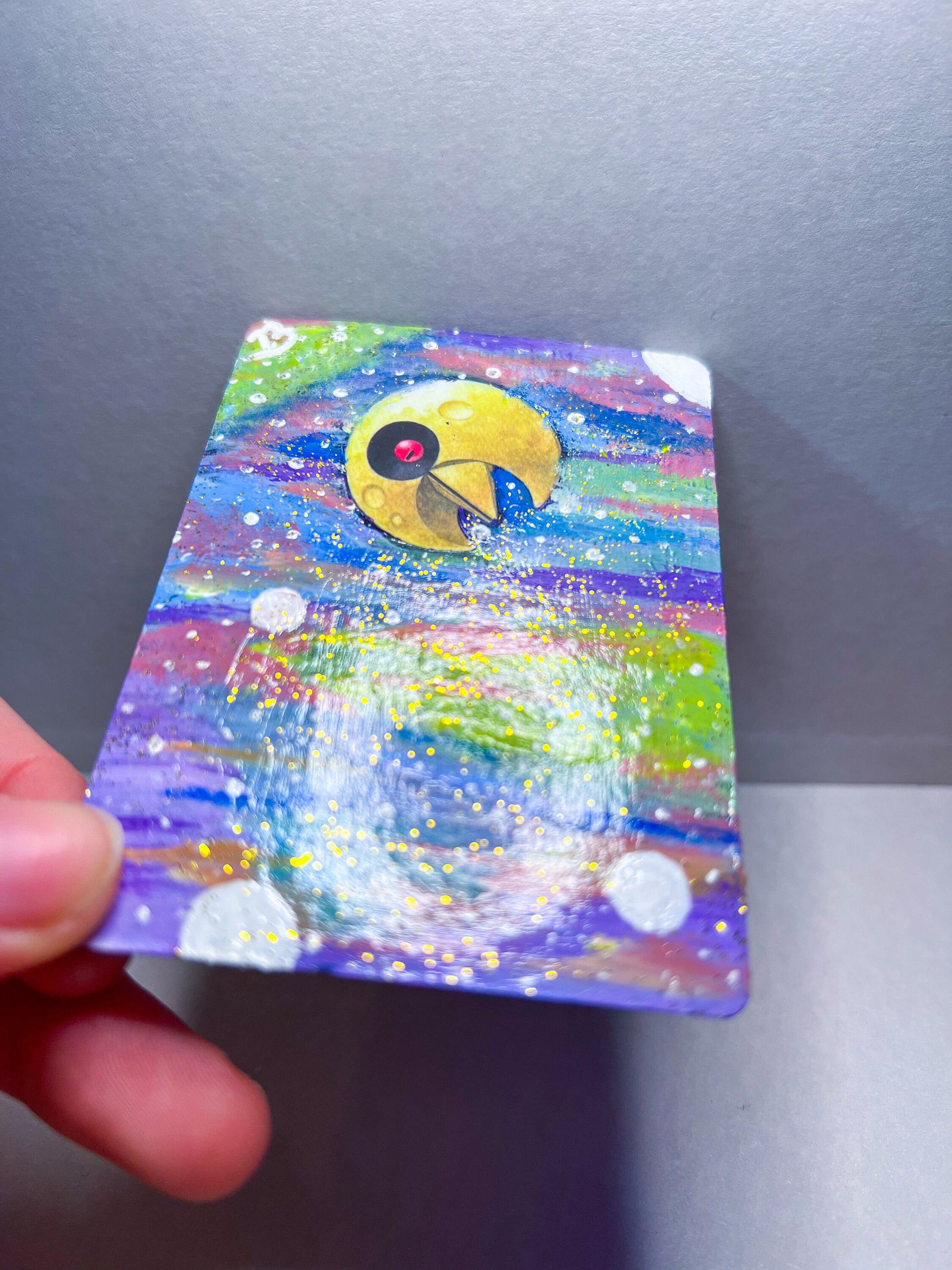 Lunatone Custom Handpainted Collectible Gift Pokémon Card