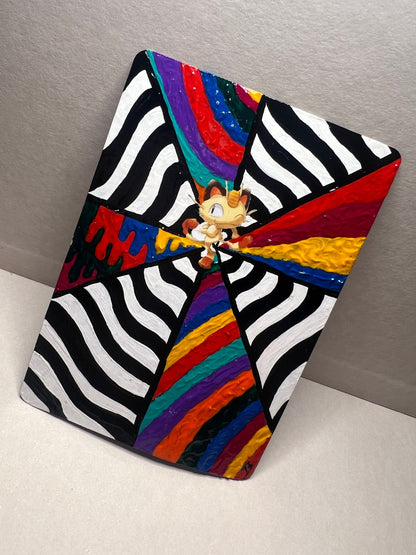 Meowth Custom Handpainted Collectible Gift Pokémon Card