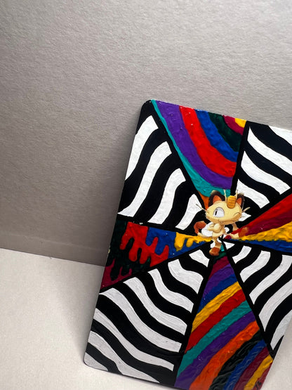 Meowth Custom Handpainted Collectible Gift Pokémon Card