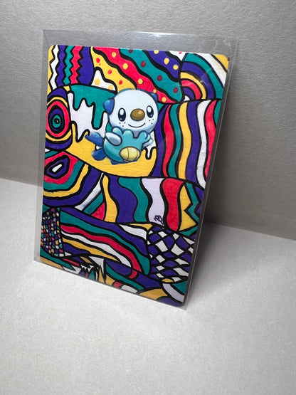 Oshowatt Custom Handpainted Collectible Gift Pokémon Card