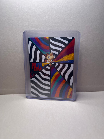 Meowth Custom Handpainted Collectible Gift Pokémon Card