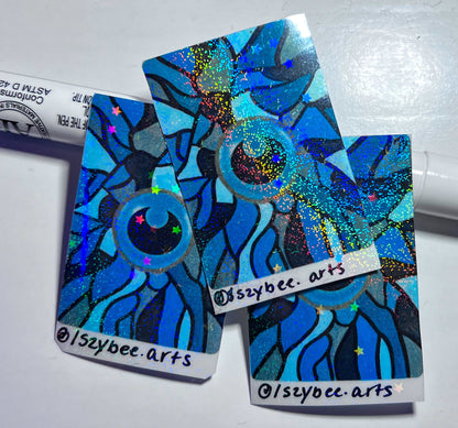Hand Painted Energy Stickers | Holographic High Quality Design | Back to School sticker | Pokemon Wall Art