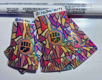 Hand Painted Energy Stickers | Holographic High Quality Design | Back to School sticker | Pokemon Wall Art