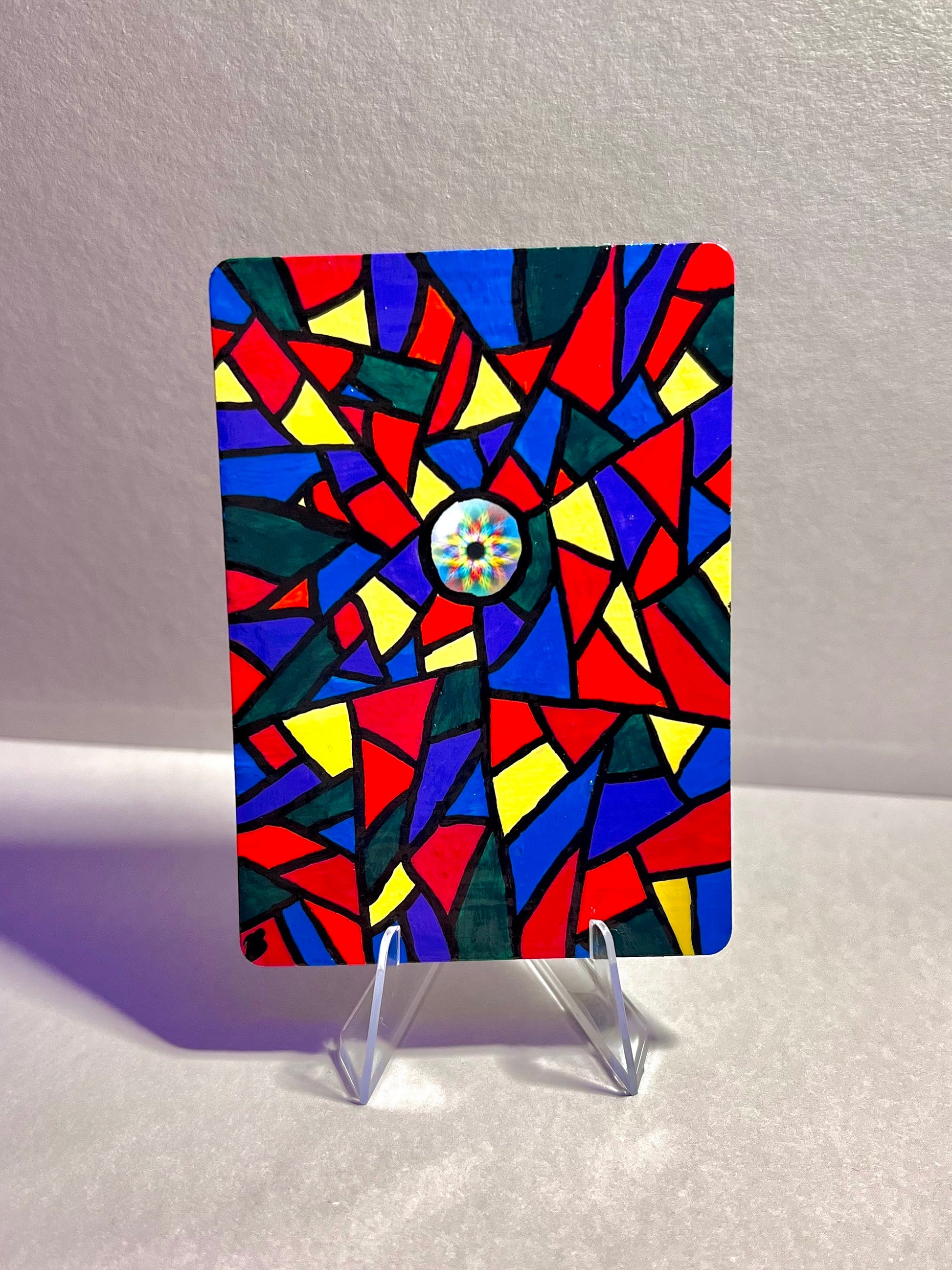 Stained Glass Pokemon Card | Hand Painted | unique gift | One of a kind wall decor | college dorm decoration | kids birthday present | anime