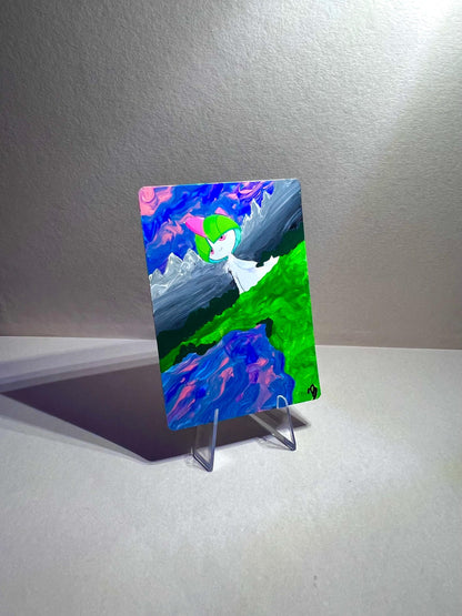 Ralts Custom Hand Painted Collectible Pokémon Card - IszyBeeArts
